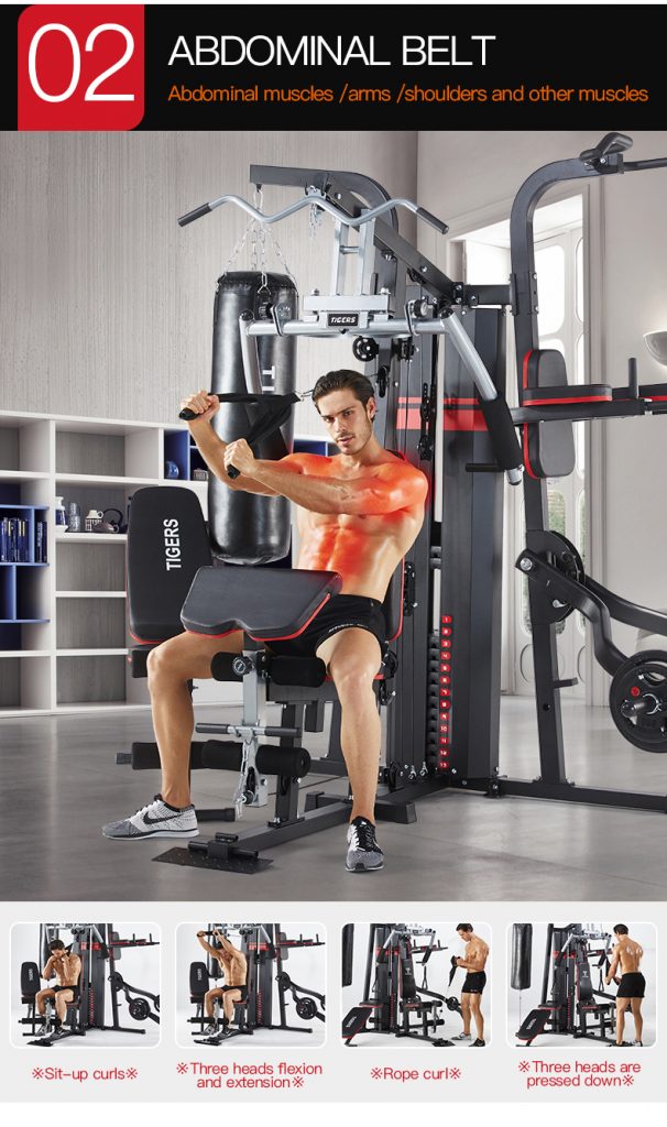 Tecno Train 2022 4 Station Multigym Home Gym All In One Fitness Set